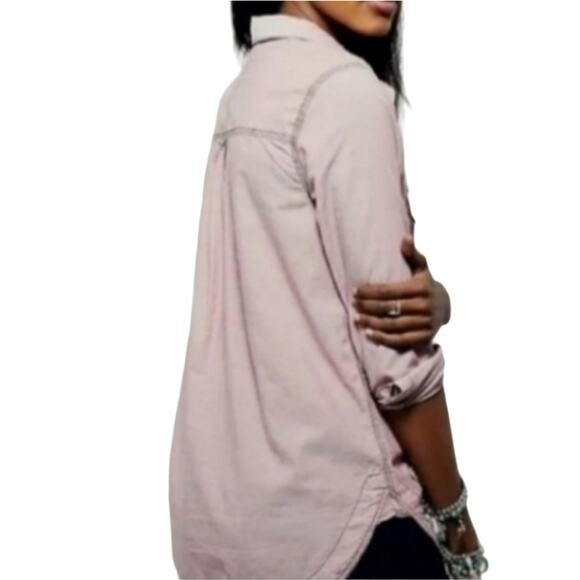 Free People "Last Chance" Womens Button Front Shirt Size Small - Picture 2 of 7